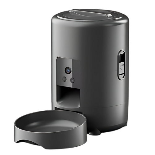 KittyBite™ - Dispensador de comida automático con cámara