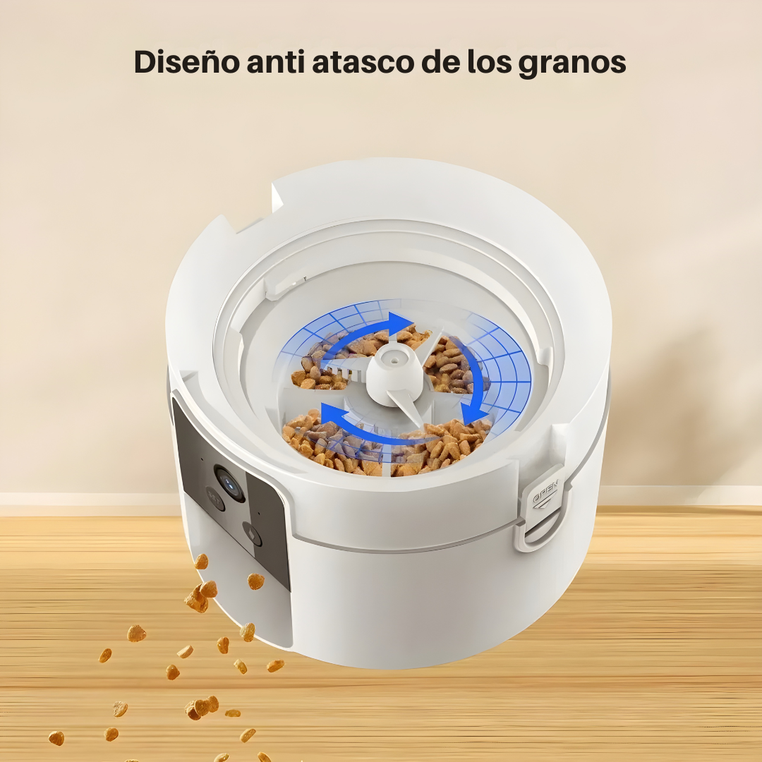 KittyBite™ - Dispensador de comida automático con cámara